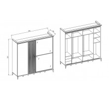 Шкаф-купе Лоретто (Loretto) LORET-19