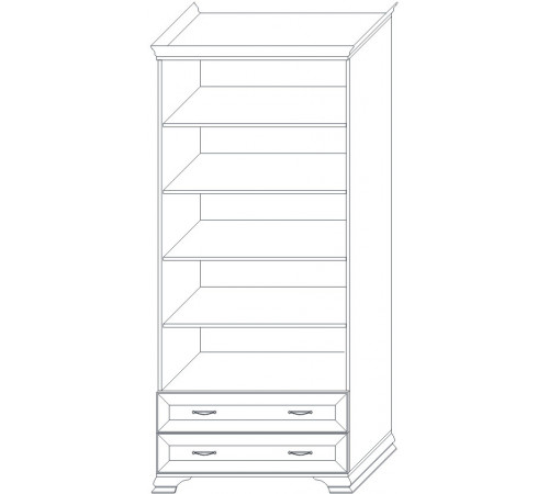 Шкаф Сиена 2-х дверных (Бодега Белый)