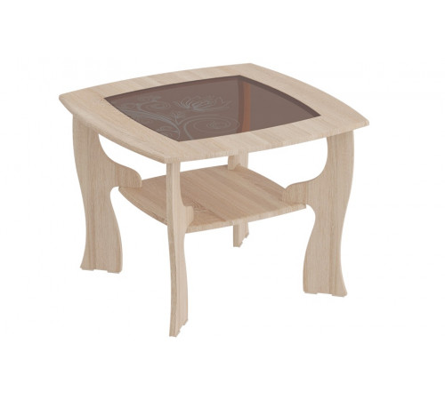 Журнальный стол со стеклянной столешницей в гостиную №14