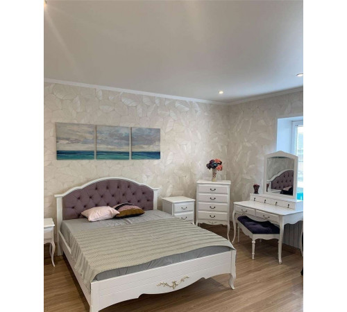 Односпальная кровать Флоренция MUR-112-01/1 с каретной стяжкой