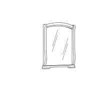 Зеркало Парма 804 кремовый белый