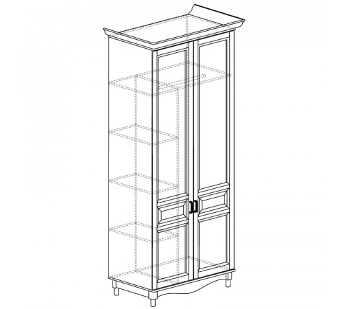 Двухдверный шкаф для одежды Прованс 401