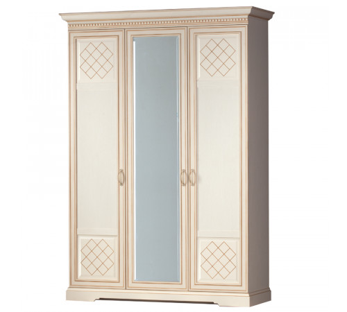 Трехдверный шкаф Парма 800 кремовый 